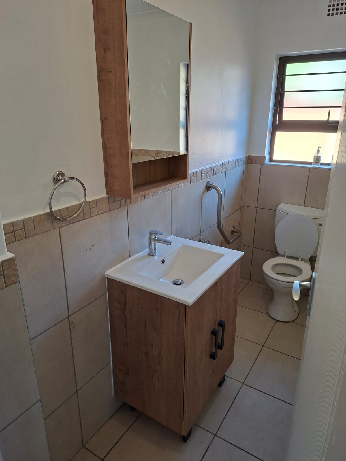 Completed bathroom toilet and basin renovation